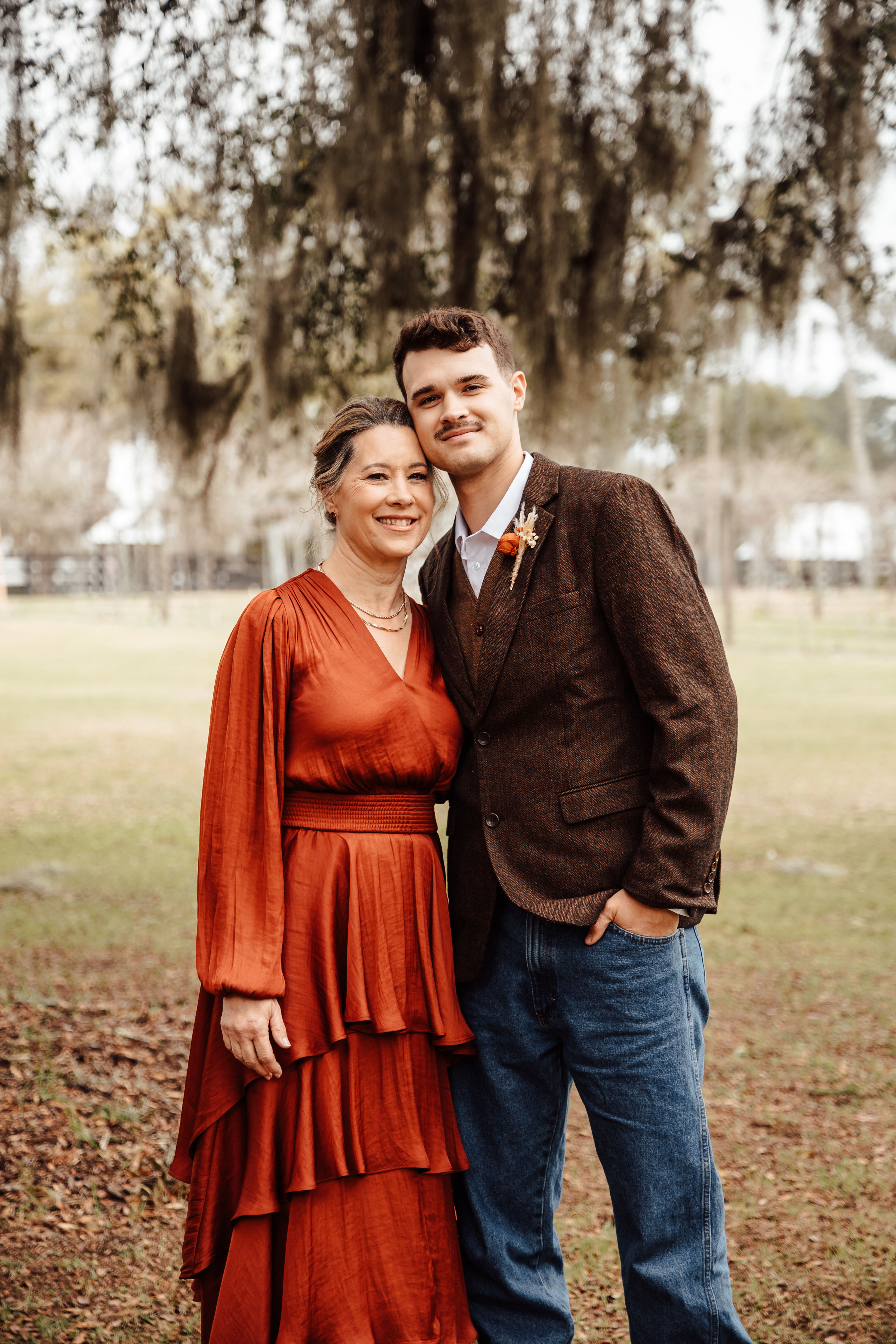 Natalie with her adult son